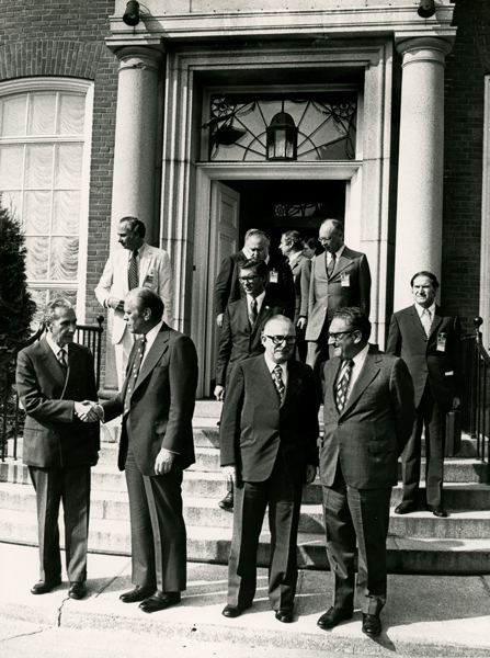 Con Gerald Ford, Mariano Rumor, Henry Kissinger